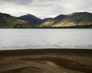 Island, Fjallabak, Landmannalauger, Frostastaoavatn, black sand, lake, green, pristine, mountains, creartphoto, Landmannalaugar, travel photography, landscape photography